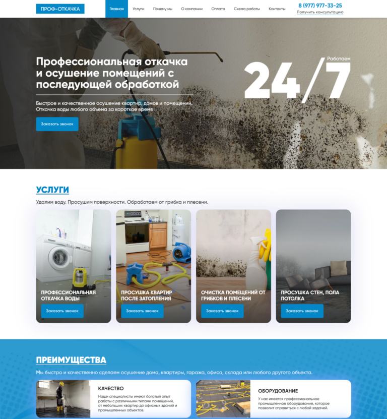 Professional water pumping, drying apartments after flooding, cleaning premises from fungi and mold, drying walls, floors, and ceilings